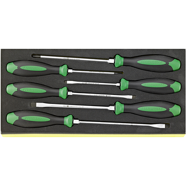 6-piece screwdriver set DRALL+ in TCS inlay type no. TCS 4622/4632